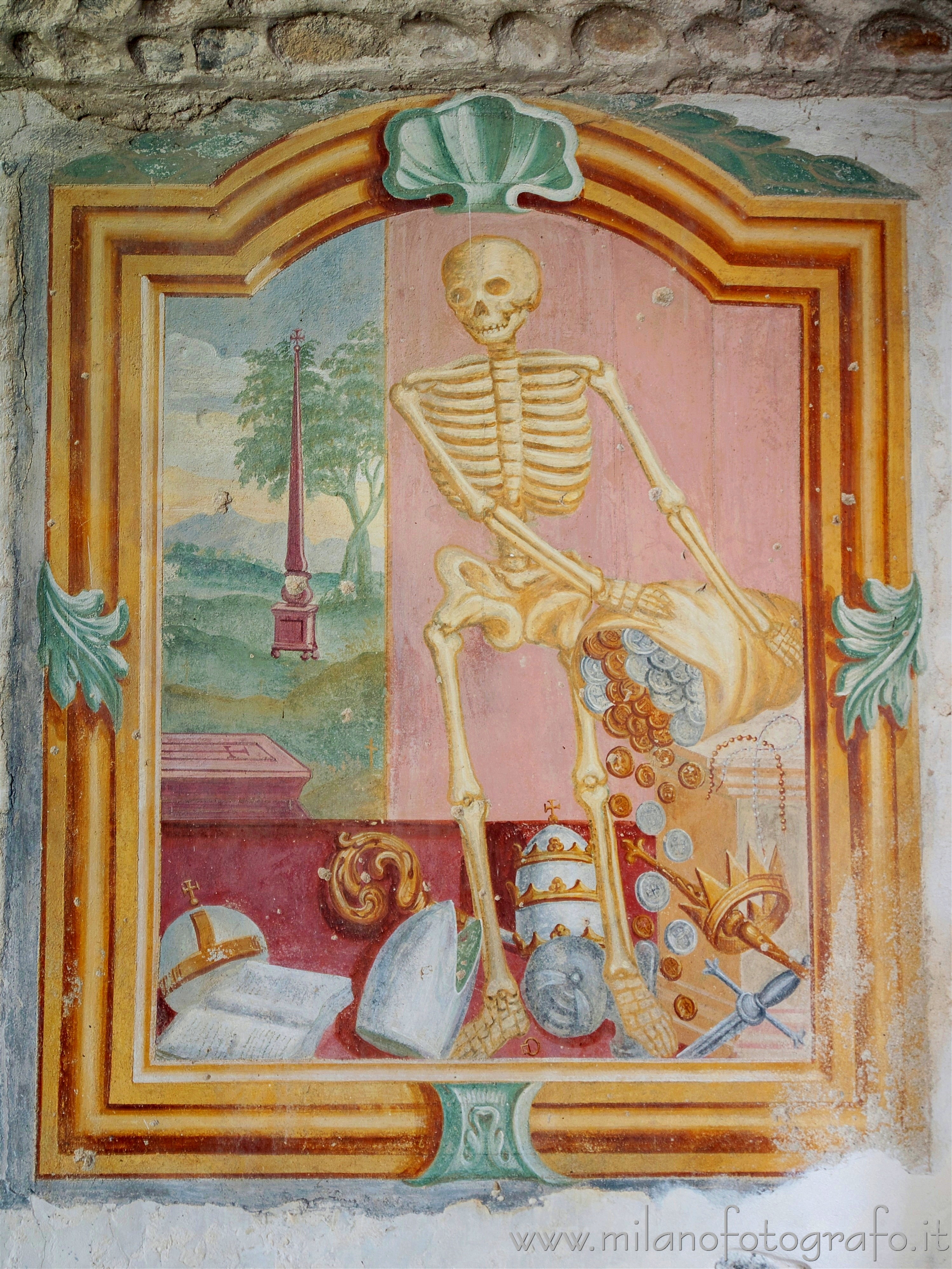 Oleggio (Novara, Italy) - A curious memento mori